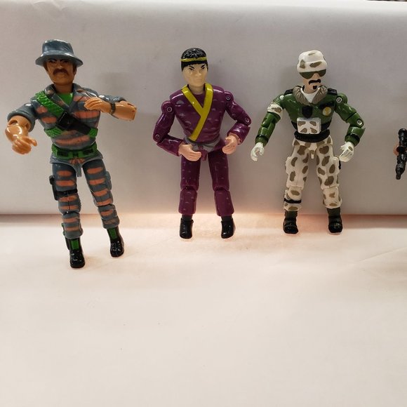 4 Vintage Lanard Corps Action Figures GI Joe Style as is with 1 gun - Picture 2 of 7